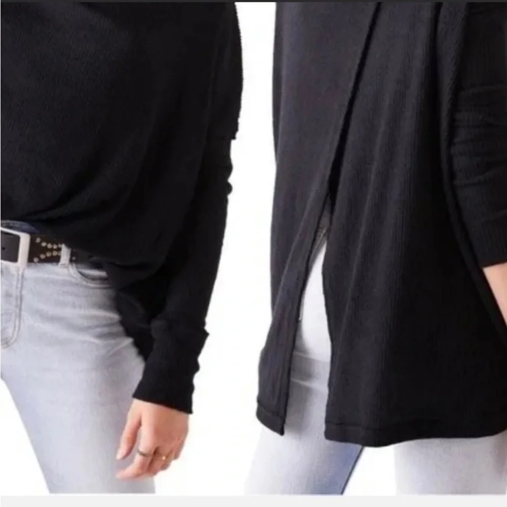 Free People Juicy Long Sleeve Black Sweater NWT - Picture 3 of 3